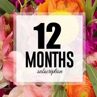 Monthly Flower Subscription - 12 Months