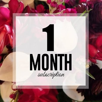 Weekly Flower Subscription - 1 Month